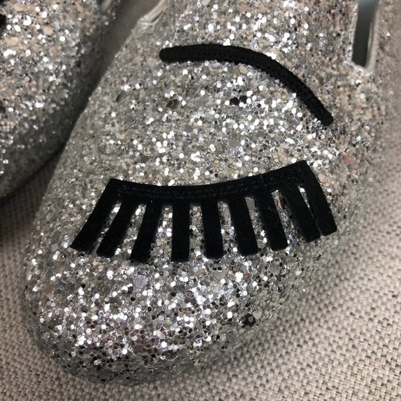 Chiara Ferragni Italy Wink Mules Silver 7 - Picture 6 of 9